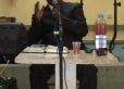 Pastor Kiluba teaching at El Rai Church, Tel Aviv