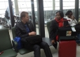 Brother Adrian with Head of Department of Financial Policy of Botswana, at airport of Addis Abbaba